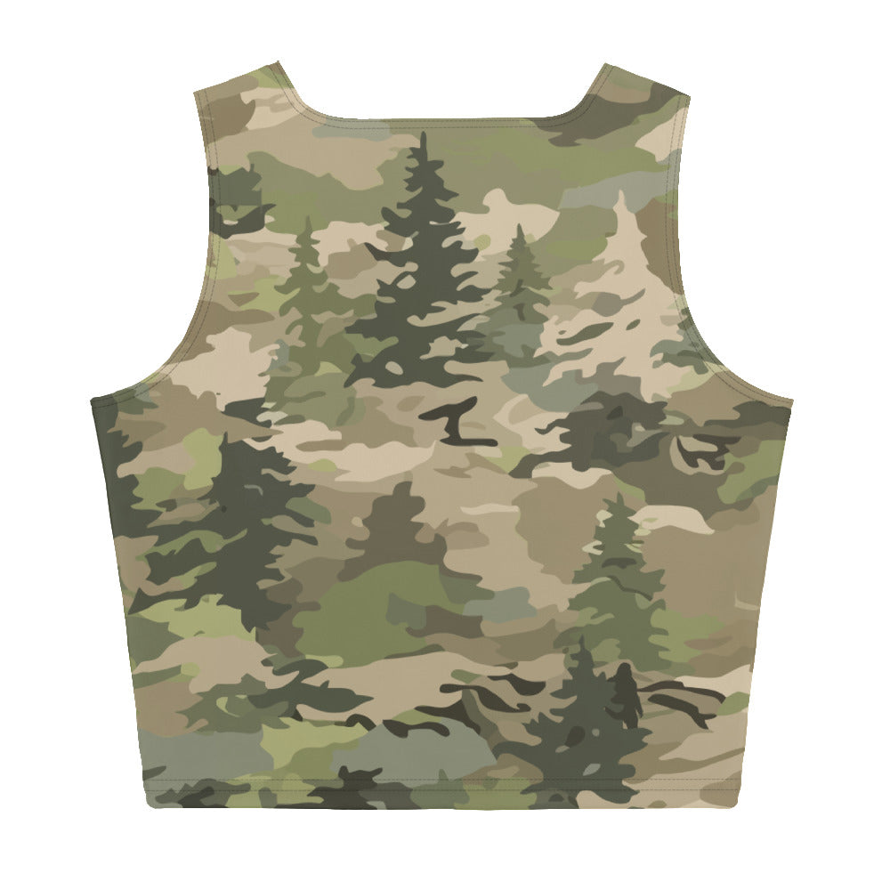 Camouflage Crop Top v.3 Military Outfit Design Template