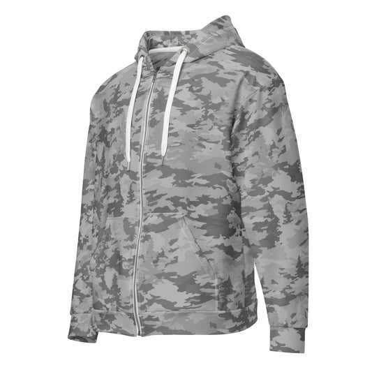 Winterfell pattern on a zip hoodie